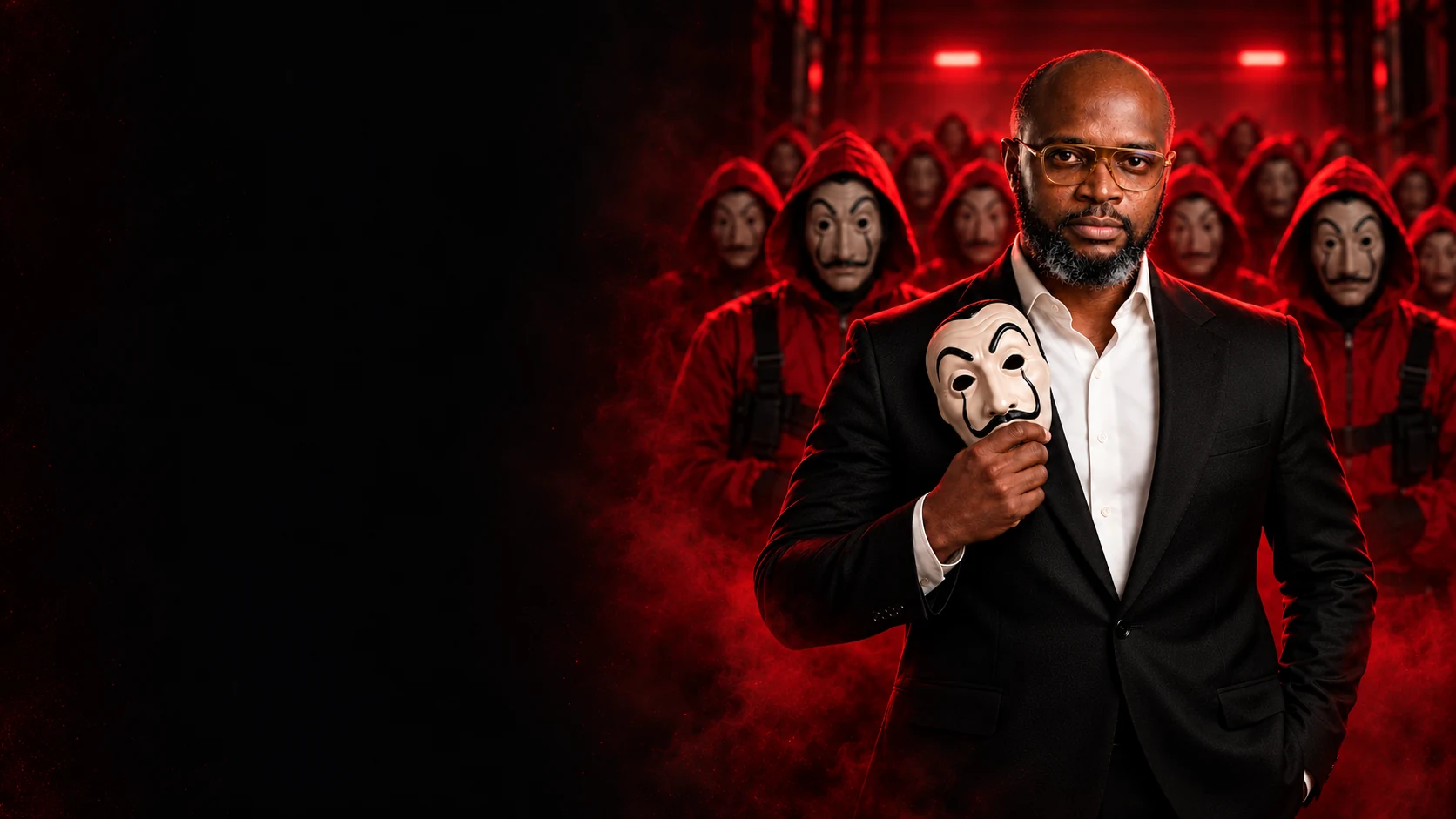 The Attention Heist: Kwabena with the red-hooded crew