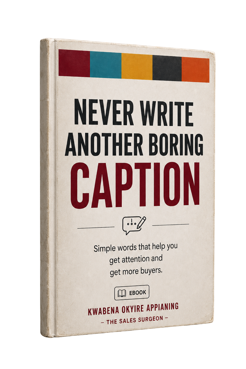 Never Write Another Boring Caption guide cover